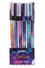 Kniha Pero gelové farebné 6ks Zodiac