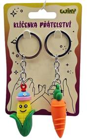 Kniha Kľúčenka priateľstva zelenina 2ks