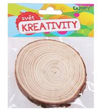 Kniha Drevené koliesko prírodné 9cm/1kus