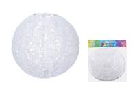 Kniha Lampión látkový Guľa biely 20cm