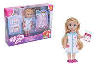 Kniha Bábika veterinárka sada 15cm