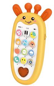 Kniha Maamaa Telefón detský s efektmi žirafa 13,5cm