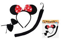 Kniha Karnevalový set Čierna myška