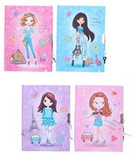 Kniha Zošit pre dievča bez linajok s uzáverom 13x18cm