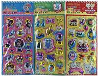 Kniha Nálepky mix 3D 16ks