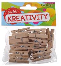 Kniha Štipce drevené 2,5cm 25ks