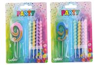 Kniha Tortová sviečka číslo:9+4sviečky