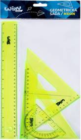Geometrická sada do školy NEON