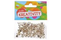 Kniha Korálky zlaté 5x2mm,100ks