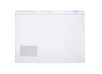 Kniha Zložka so zipsom transparentná 20x15cm