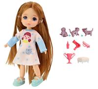 Kniha Bábika s ohybnými končatinami a mačičkou 12,5cm