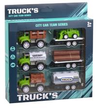 Autá s prívesom 18cm 3ks