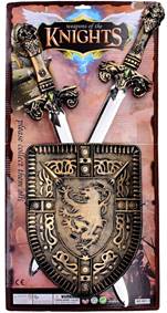 Kniha Meče so štítom stredoveká sada 60cm