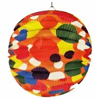 Kniha Lampión guľa farebné kruhy 25cm