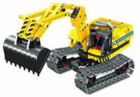 Žltý báger 2v1 mechanická stavebnica 342 dielikov