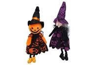 Kniha Dekorácie Čarodejnica/strašiak na zavesenie 20cm