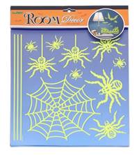 Kniha Nálepky na stenu Halloween pavúky svietiaca v tme 38x31cm