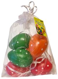 Kniha Veľkonočné vajíčka plastové 4x6cm/6ks