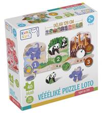 Kniha Véééliké puzzle loto Výlet do ZOO