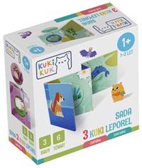 Kniha Sada 3 KUKI leporel Zvířátka