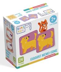 Kniha Giaaant Memo Game Backyard animals