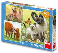 Kniha Puzzle 3x55 Rodinka
