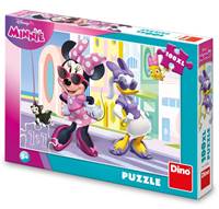 Kniha Puzzle 100XL Minnie a Daisy ve městě