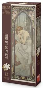 Puzzle 75 Alfons Mucha Odpočinek noci