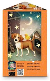 Kniha Puzzle 24 triangl Ztracené kuřátko