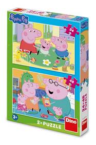 Kniha Puzzle 24+48 Peppa pig Domov