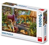 Puzzle 1000 Z obrazu Tygři