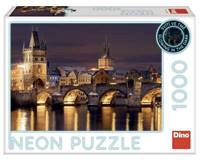 Puzzle 1000 Noční Karlův most neon
