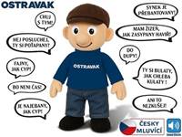 Panáček Ostravak na baterie mluvicí po ostravsku