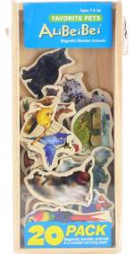 Kniha Magnetky drevené zvieratká 20ks