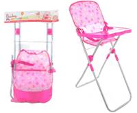 Kniha Stolička pre bábiky ružová 61cm