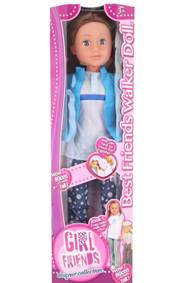 Bábika chodiaca brunetka 80cm