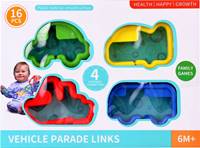 Kniha Reťaz pre najmenších dopravné prostriedky 16ks