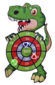 Kniha Terč s loptičkami Dino na suchý zips