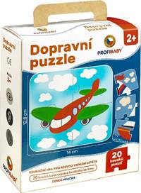 Kniha Puzzle dopravné 4-dielne 20ks