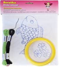 Kniha Detské vyšívanie 3 obrázky 1 rámik