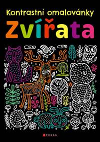 Kniha Kontrastní omalovánky – Zvířata
