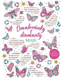 Kniha Omalovánky s diamanty – Motýli