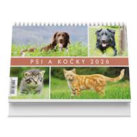Psi a kočky 2026 - stolní kalendář