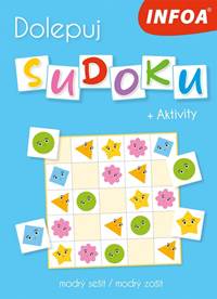Kniha Dolepuj sudoku + Aktivity - modrý zošit