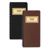 Kniha Diář měsíční na výšku retro, černý