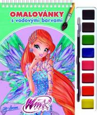 Maľuj s vodovými farbami a štetcom: Winx Club víly - Omaľovanky s vodovými farbami