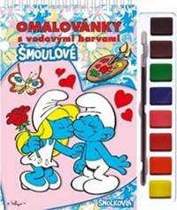 Šmolkovia - Maľovanky s vodovými farbami a štetcom