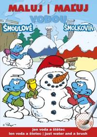 Maľuj vodou A5 - Šmolkovia zima
