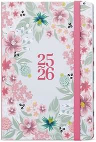 18měsíční týdenní diář 2026 Lungo B6 Květy