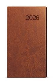 Týdenní diář 2026 Jakub Vivella kapesní hnědá